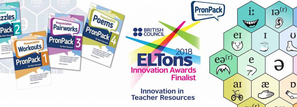 PronPack 1-4 Shortlisted for ELTons 2018!